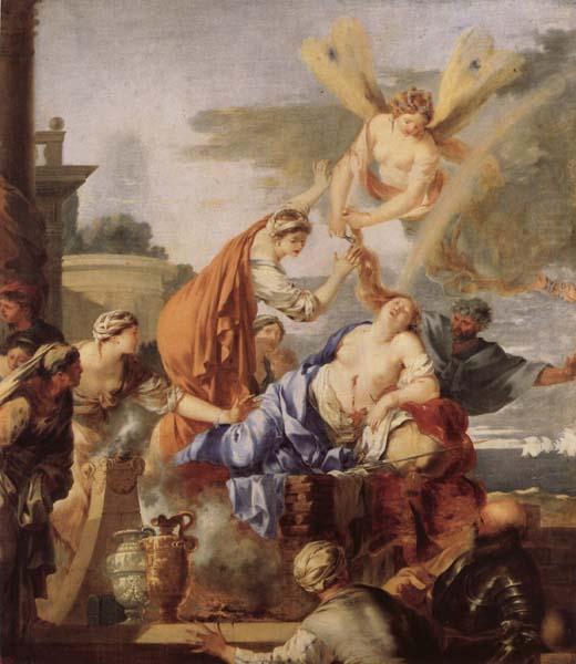 Bourdon, Sebastien The Death of Dido oil painting picture